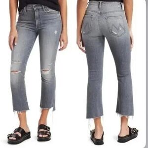 Mother Inside Crop Step Fray Jeans